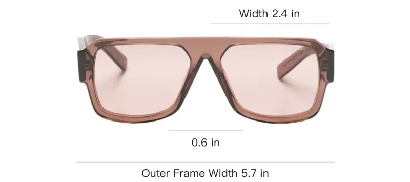 PRADA Eyewear Transparent Pilot-frame Sunglasses-2