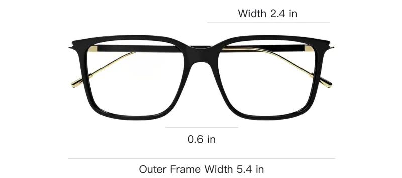GUCCI Rectangle Frame Glasses-2