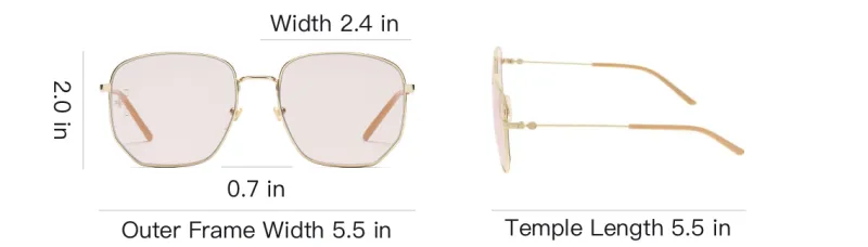 GUCCI Hexagon Frame Sunglasses-4