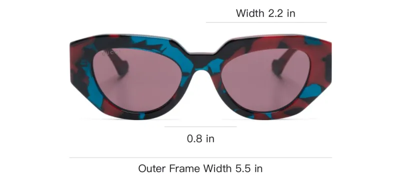 GUCCI Oval Sunglasses-2