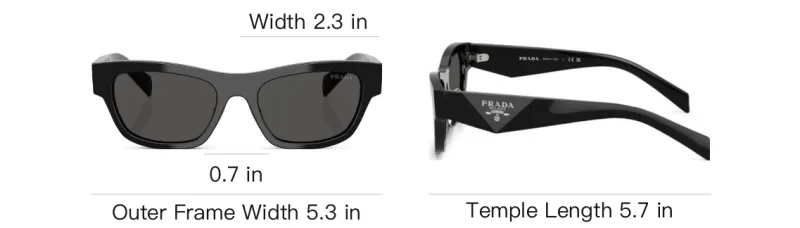 PRADA Geometric frame Sunglasses-3