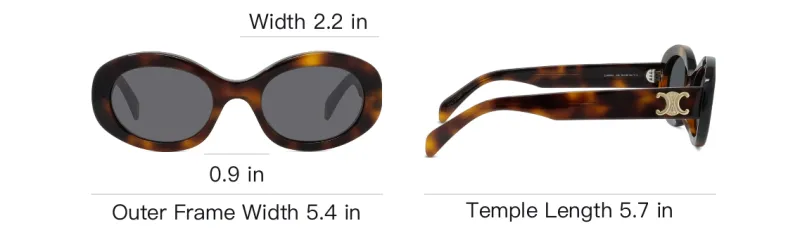 CELINE Oval Sunglasses-5