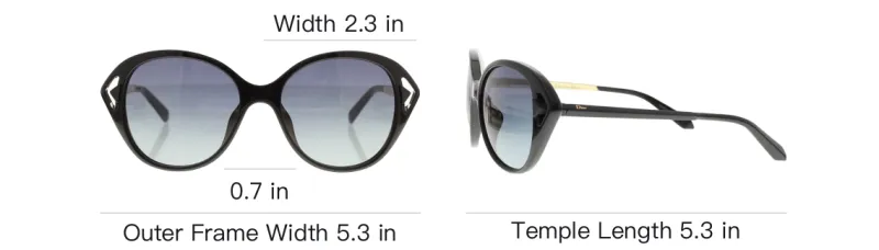DIOR Sunglasses Women's Black-5