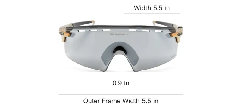 Oakley Encoder Shield frame Mirrored Sunglasses-3
