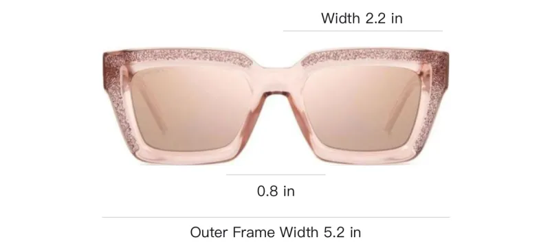 Jimmy Choo Rectangular Frame Sunglasses-2