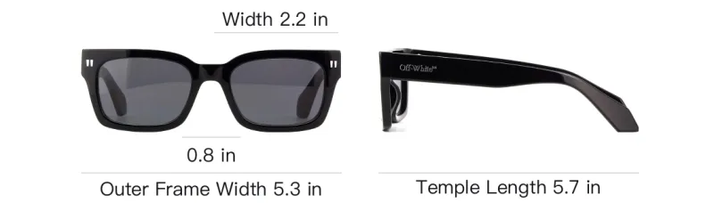 OFF WHITE Rectangular Frame Sunglasses-3