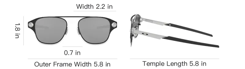 Oakley Plate Frame Oval Sunglasses Unisex-3