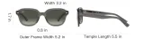 Sunglasses with nylon frame and dark UV lenses