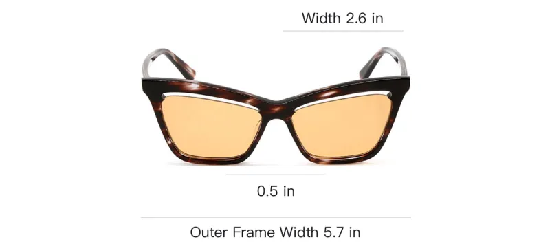 McQ Alexander McQueen Irregular Shape Sunglasses Women's Brown-1