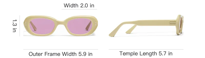GENTLE MONSTER Rectangular Sunglasses Unisex Yellow-3
