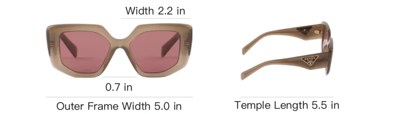 PRADA Butterfly Frame Sunglasses-4