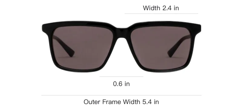 Bottega Veneta Recycled Acetate Rectangular Sunglasses Men's Black-3