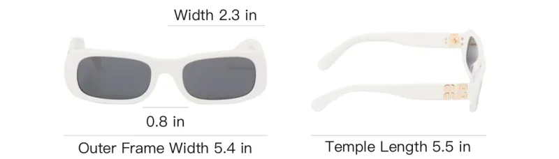 MIU MIU Glimpse Rectangle frame Sunglasses-3