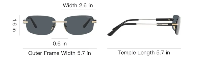 PRADA Rectangular Frame Sunglasses-6