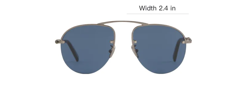 TOD'S Aviator Sunglasses Unisex Silver-3