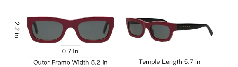MARNI Eyewear Kawasan Falls Rectangle frame Sunglasses-3