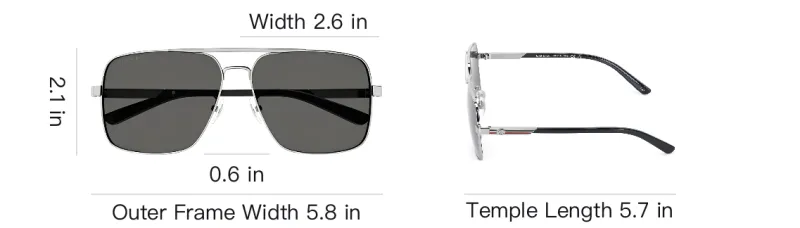 GUCCI Eyewear Aviator Frame Sunglasses-5