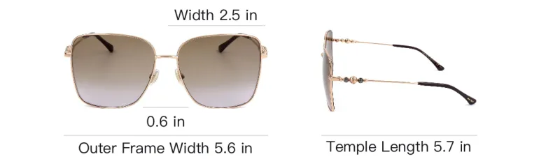 Jimmy Choo Hester Square Frame Sunglasses-3