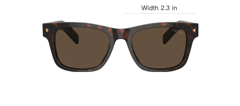 PRADA Acetate, Plastic, Metal Butterfly Sunglasses Unisex Umber-3