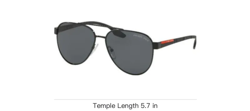 PRADA Acetate Irregular Shape Sunglasses Men's Black-3