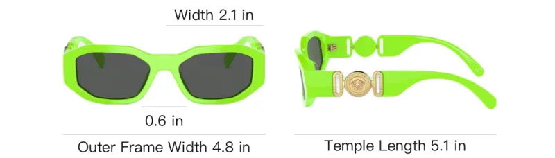 VERSACE Oval frame Medusa motif Sunglasses-3