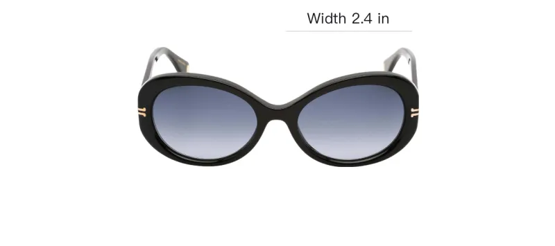 MARC JACOBS Subject To Official Website Oval Sunglasses Women's Black-3