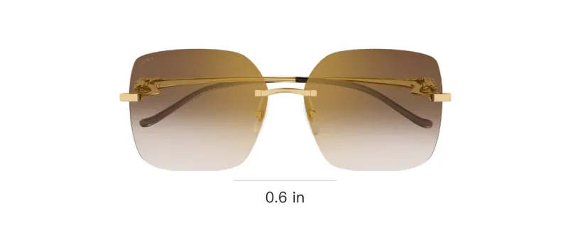 Cartier Square Rimless Sunglasses-3