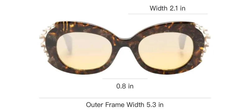 Vivienne Westwood Vivienne Pearl Oval frame Sunglasses-3