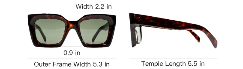 CELINE Square Frame Sunglasses-4