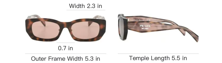 Prada Eyewear logo-arm detail sunglasses