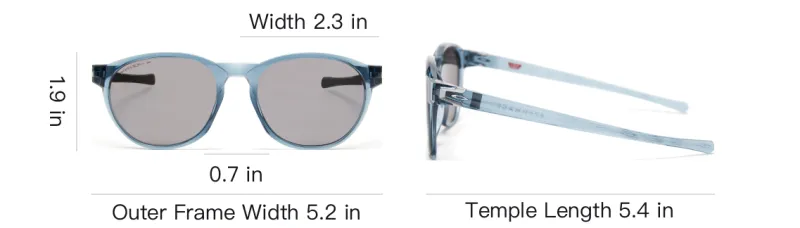 Oakley Irregular Shape Sunglasses Men's Blue-3