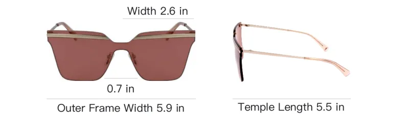 LONGCHAMP Irregular Shape Sunglasses Unisex Gold-3