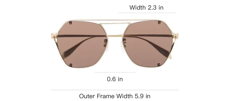 Alexander McQueen Sunglasses Women's Brown-2