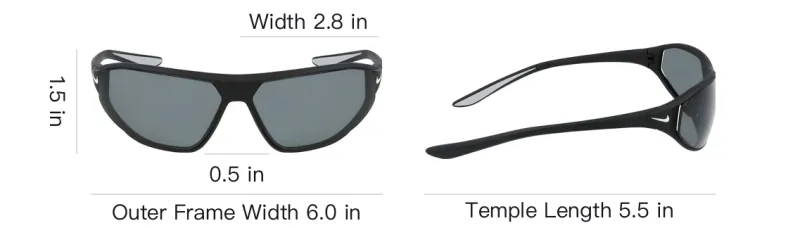 Nike Irregular Shape Sunglasses Unisex Black-3