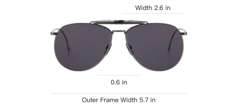 THOM BROWNE Pilot frame Sunglasses-3