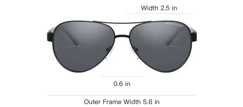 ARMANI EXCHANGE Pilot Frame Sunglasses-4