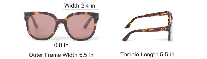 MIU MIU Acetate Butterfly Sunglasses Women's Tortoiseshell-3