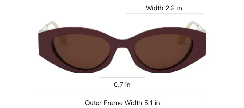 DIOR Eyewear Cat Eye Frame Sunglasses-3