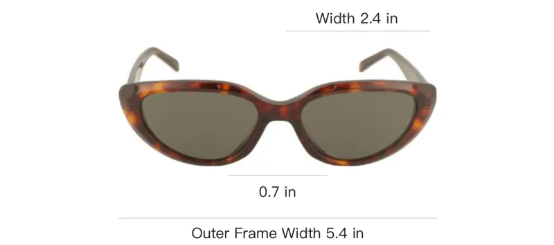 CELINE Sunglasses Unisex Brown-4