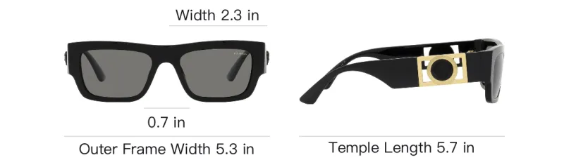 VERSACE Eyewear Square Frame Sunglasses-3
