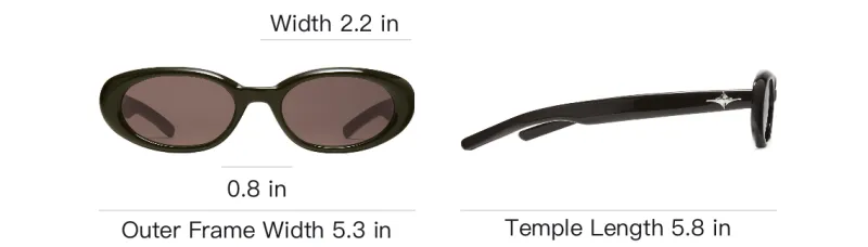GENTLE MONSTER Oval frame Sunglasses-3