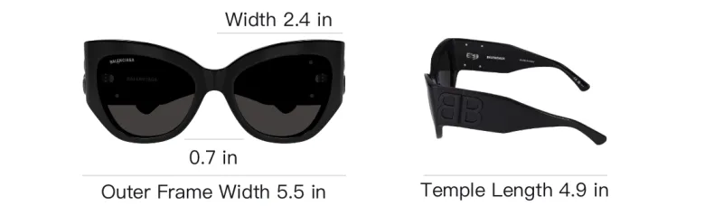 Balenciaga Butterfly Frame Sunglasses-5