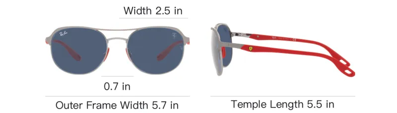 RayBan Metal Round Sunglasses Unisex Red-5