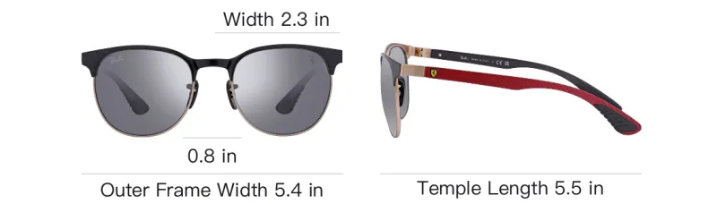 RayBan Metal Square Sunglasses Unisex Black-4