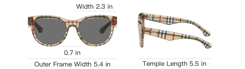 Burberry Acetate Oval Sunglasses Women's Beige-3