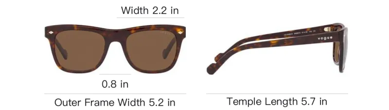 VOGUE Rectangular Sunglasses Men's-3