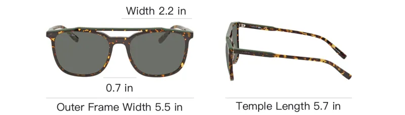 LACOSTE Acetate Rectangular Sunglasses Unisex Tortoiseshell-3