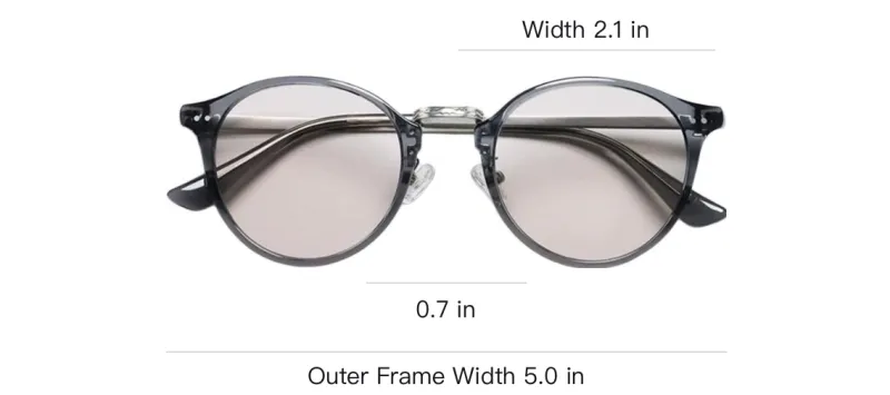 UNIQLO Plastic Metal Round Sunglasses Unisex Black-3