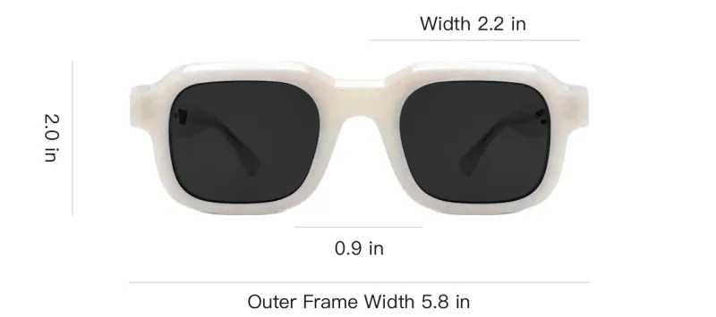 Thierry Lasry Acetate Rectangular Sunglasses Unisex White-3