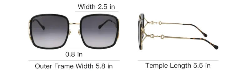 GUCCI Square Frame Sunglasses-5
